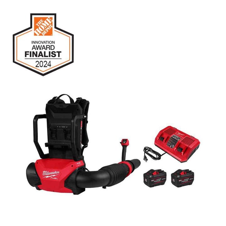 Milwaukee M18 FUEL 155 MPH 650 CFM 18V Brushless Cordless Backpack Blower with Batteries and Charger