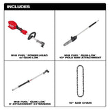 Milwaukee M18 FUEL 10" Brushless Cordless Pole Saw with QUIK-LOK Attachment Capability, Tool-Only