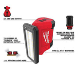 Milwaukee M12 12V Lithium-Ion Cordless 3/8 in. Ratchet with M12 Rover Flood Light, Tool-Only