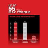Milwaukee M12 FUEL 12V Li-Ion Brushless 3/8 in. Cordless Ratchet Kit with (2) 2.0Ah Batteries, Charger, Tool Bag + 5.0Ah Battery