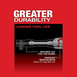 Milwaukee M12 FUEL 12V Brushless Cordless 3/8 in. Extended Reach Ratchet Kit with Metric Ratcheting Wrench Set