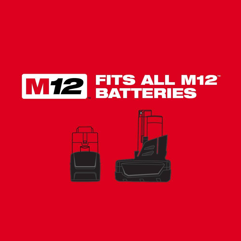 Milwaukee M12 FUEL 12V Lithium-Ion Brushless Cordless High Speed 3/8 in. Ratchet Kit W/M12 Grease Gun