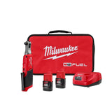 Milwaukee M12 FUEL 12V Lithium‑Ion Brushless High‑Speed 3/8 in. Cordless Ratchet Kit with (2) CP2.0 Batteries, Charger & Carrying Case