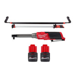 Milwaukee M12 FUEL 12V 3/8 in. Extended Reach High-Speed Cordless Ratchet with M12 LED Underhood Light and (2) M12 HO 2.5Ah Batteries