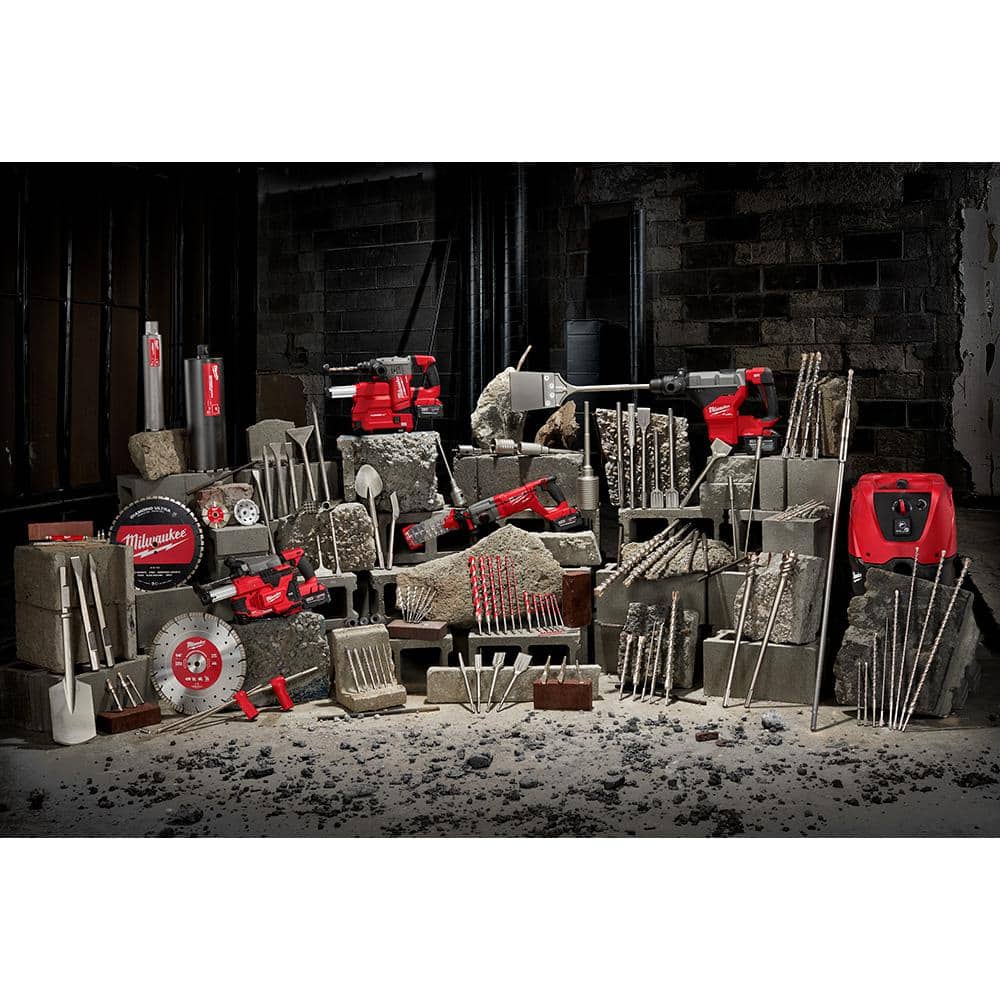 Milwaukee 3/8 in. x 13 in. Carbide SDS-Plus Masonry Core Bit Adapter (2-Piece)