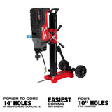 Milwaukee MX FUEL Lithium-Ion Core Drill Rig Kit with (2) FORGE HD12.0 Batteries, Super Charger & Stand, 72V