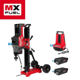 Milwaukee MX FUEL Lithium-Ion Core Drill Rig Kit with (2) FORGE HD12.0 Batteries, Super Charger & Stand, 72V