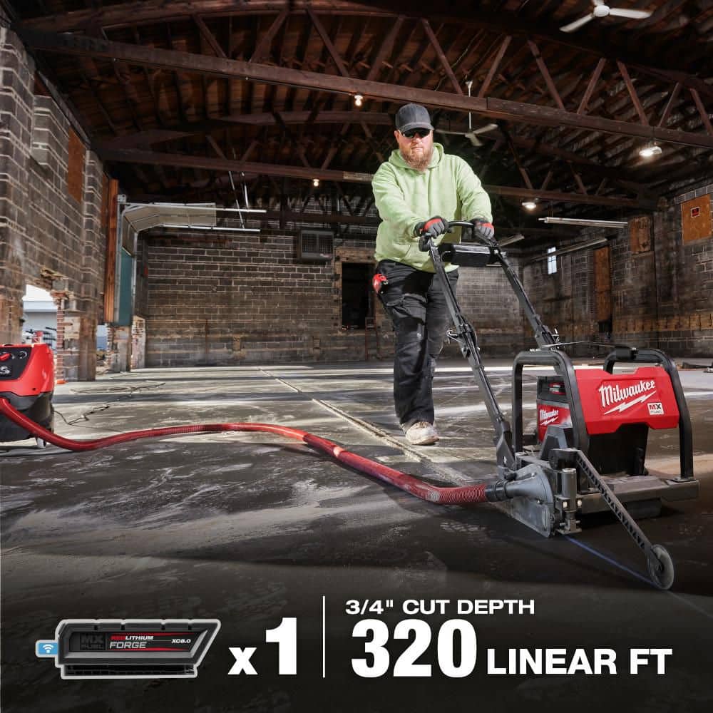 Milwaukee MX FUEL Lithium-Ion Core Drill Rig Kit with (2) FORGE HD12.0 Batteries, Super Charger & Stand, 72V