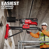 Milwaukee MX FUEL Lithium-Ion Core Drill Rig Kit with (2) FORGE HD12.0 Batteries, Super Charger & Stand, 72V