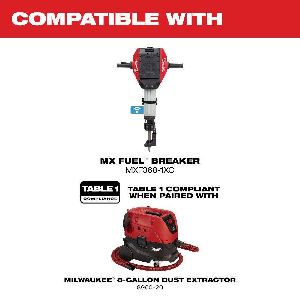 Milwaukee MX FUEL Lithium-Ion Cordless 25 x 32 1-1/8 in. Breaker Kit w/M18 FUEL 1-1/8 in. SDS + Rotary Hammer/Dust Extractor Kit