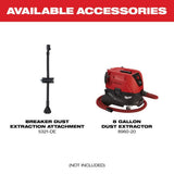 Milwaukee MX FUEL Lithium-Ion Cordless 25 x 32 1-1/8 in. Breaker Kit w/M18 FUEL 1-1/8 in. SDS + Rotary Hammer/Dust Extractor Kit