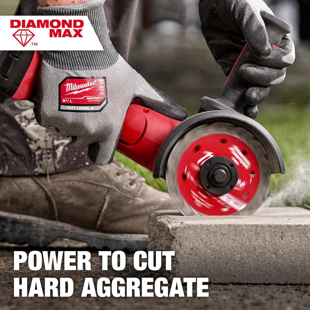 Milwaukee 6 in. DIAMOND MAX Turbo Diamond Blade, General Purpose, Wet/Dry, 7/8"–5/8" Arbor