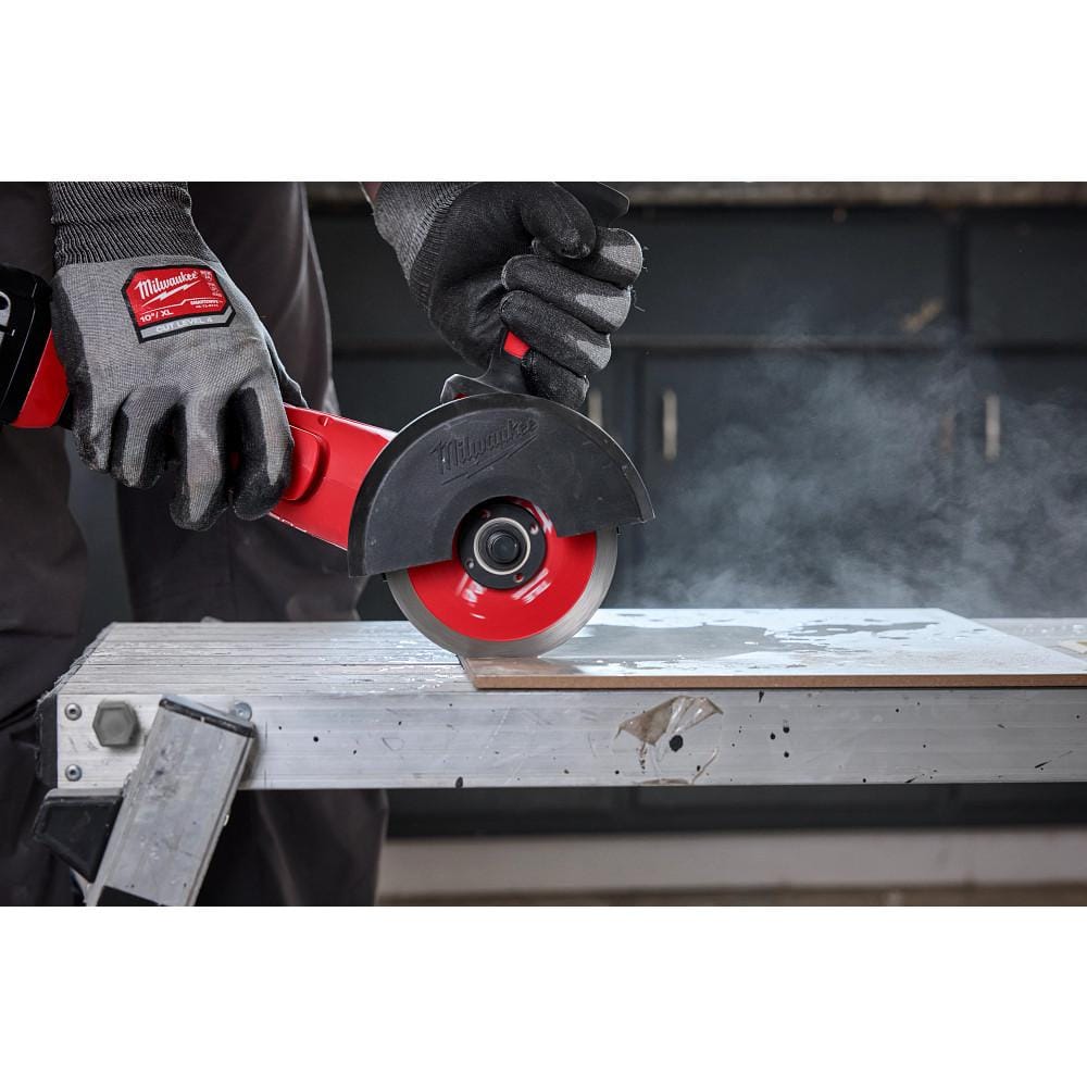 Milwaukee 7 in. Continuous Tile Diamond Blade – Solid Steel Core, Wet/Dry, DM 7/8"–5/8" Arbor