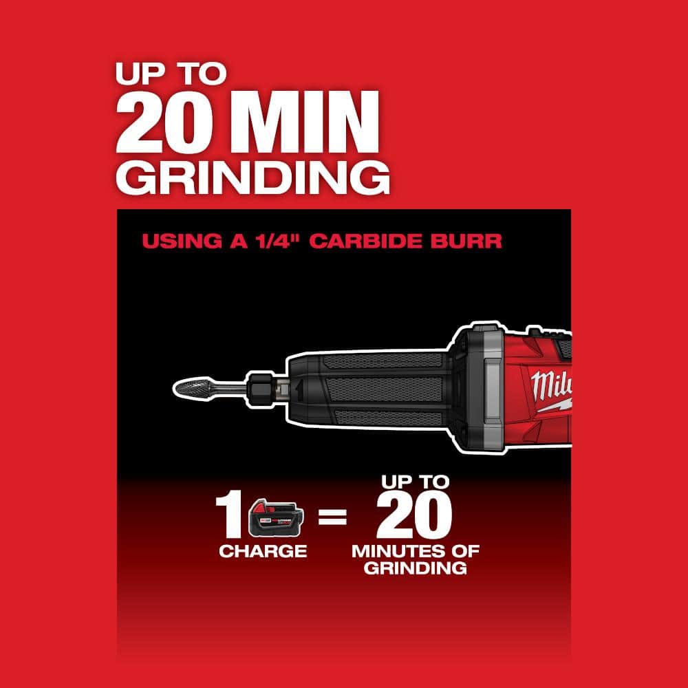 Milwaukee M18 FUEL 18-Volt Lithium-Ion Brushless Cordless 1/4 in. Die Grinder (Tool-Only)