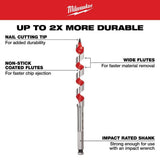 Milwaukee SPEED FEED Auger Wood Drilling Bit Set with SwitchBlade Plumber's Kit (9-Piece)