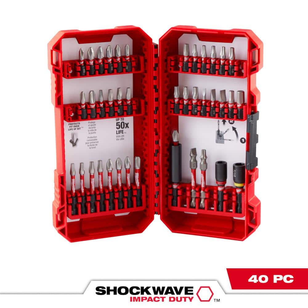 Milwaukee SHOCKWAVE Impact Duty Driver Bit Set, 40-Piece