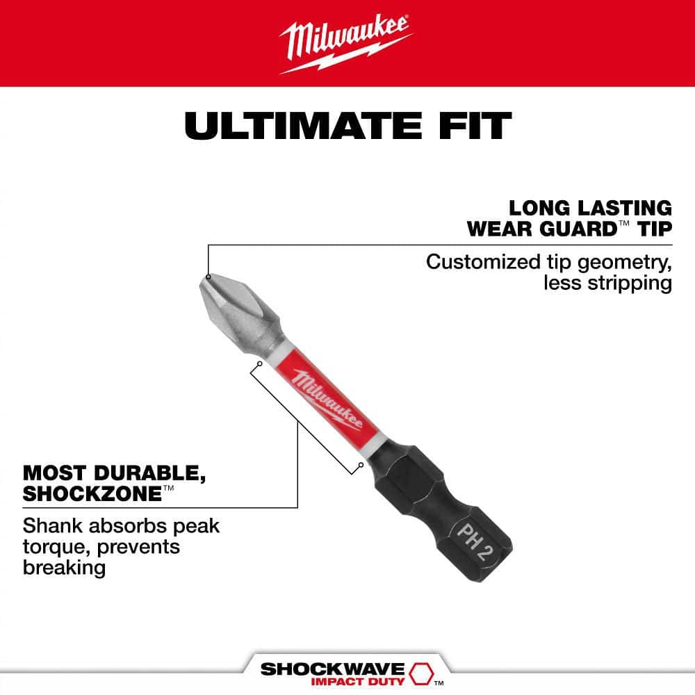 Milwaukee SHOCKWAVE Impact Duty Steel Driver Bit Set, 45-Piece