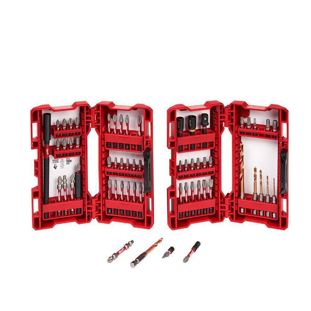 Milwaukee SHOCKWAVE Impact Duty Drill & Drive Bit Set, 60-Piece (Model 48-32-4029)