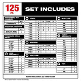 Milwaukee SHOCKWAVE Impact Duty Alloy Steel Screw Driver Bit Set (120-Piece) – 48-32-5155