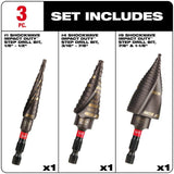 Milwaukee SHOCKWAVE Impact Duty Titanium Step Bit Kit (3-Piece)
