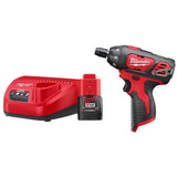 Milwaukee M12 12-Volt Lithium-Ion Cordless 1/4 in. Hex Screwdriver Kit with Two 1.5Ah Batteries, Charger and Tool Bag