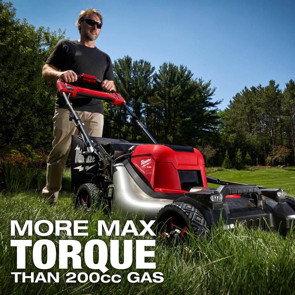 Milwaukee M18 FUEL Brushless Cordless 21 in. Dual-Battery Self-Propelled Walk-Behind Mower, Tool-Only (Model 2823-20)