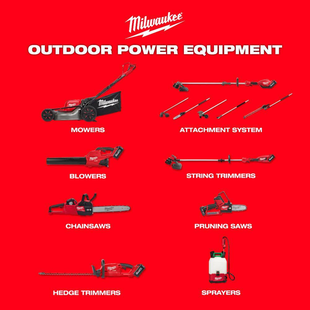 Milwaukee M18 FUEL Brushless Cordless 21 in. Walk Behind Dual Battery Self-Propelled Mower w/(2)12Ah Batteries & Replacement Blade