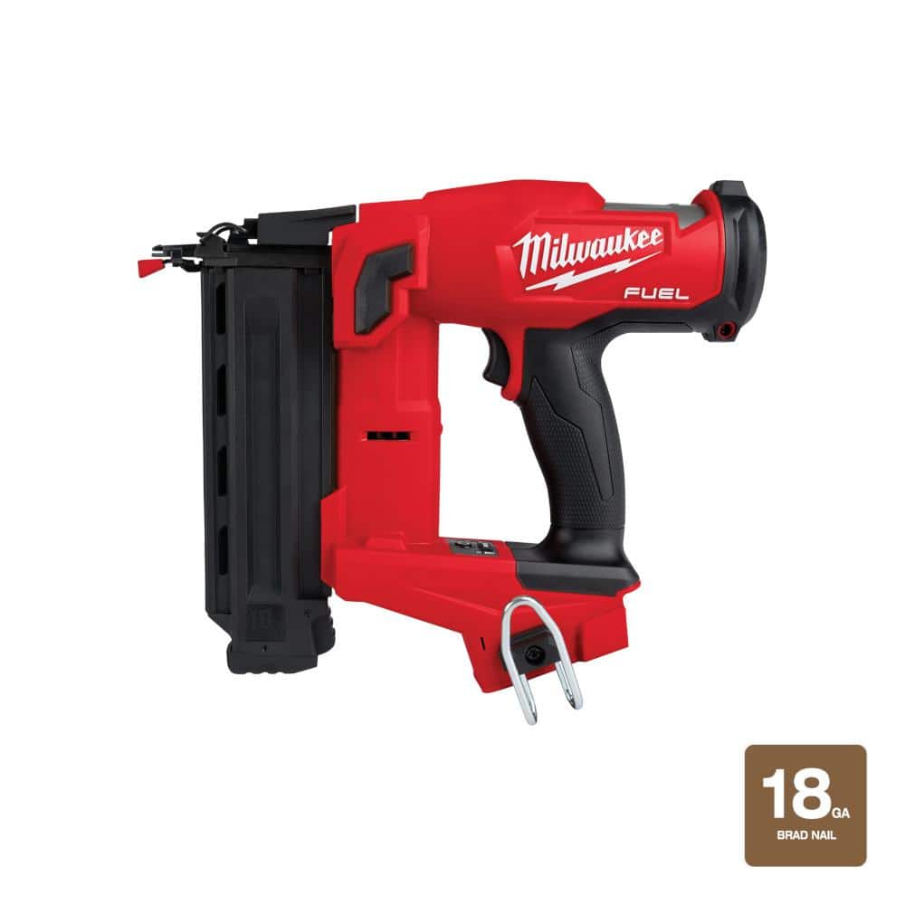 Milwaukee M18 FUEL 18-Volt Brushless Cordless Gen II 18-Gauge Brad Nailer, Tool-Only + 25 ft. Wide Blade Magnetic Tape Measure