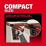 Milwaukee M18 FUEL 18-Volt Lithium-Ion Brushless Cordless Gen II 15-Gauge Angled Nailer with Random Orbit Sander