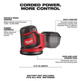 Milwaukee M18 FUEL 18-Volt Lith-Ion Brushless Cordless 16-Gauge Straight Finish Nailer w/Orbit Sander & (1) 3 Ah Battery/Charger