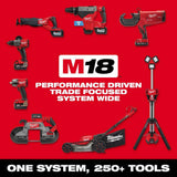 Milwaukee M18 FUEL 18-Volt Lith-Ion Brushless Cordless 16-Gauge Straight Finish Nailer w/Orbit Sander & (1) 3 Ah Battery/Charger
