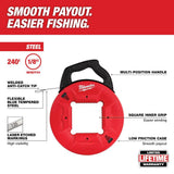 Milwaukee 200 ft. Polyester Fish Tape w/ Non-Conductive Tip + 1/8 in. x 240 ft. Steel Fish Tape Combo