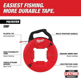 Milwaukee 200 ft. Polyester Fish Tape w/ Non-Conductive Tip + 1/8 in. x 240 ft. Steel Fish Tape Combo