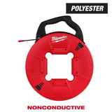 Milwaukee 200 ft. Polyester Fish Tape w/ Non-Conductive Tip + 1/8 in. x 240 ft. Steel Fish Tape Combo