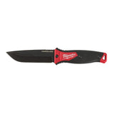 Milwaukee 5 in. HARDLINE AUS-8 Steel Fixed Blade Knife with Sheath