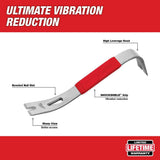 Milwaukee 17 oz. Smooth Face Framing Hammer with 12 in. Pry Bar (Shockshield Grip, Magnetic Nail Set)