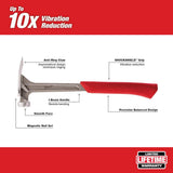 Milwaukee 17 oz. Smooth Face Framing Hammer with 12 in. Pry Bar (Shockshield Grip, Magnetic Nail Set)