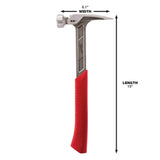Milwaukee 22 oz. Milled Face Framing Hammer with 7 in. Hammer Loop