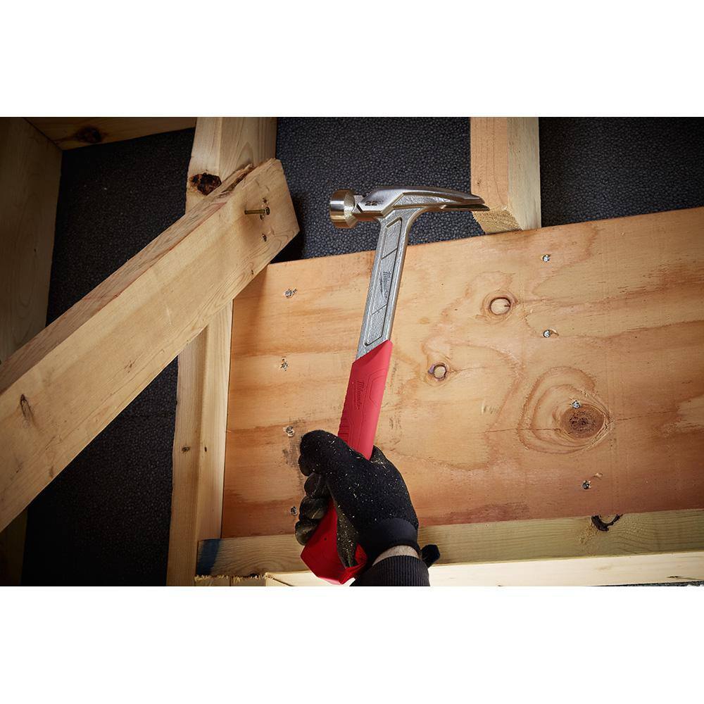 Milwaukee 22 oz. Milled Face Framing Hammer with 7 in. Hammer Loop