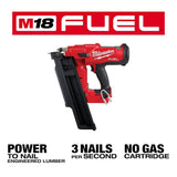 Milwaukee M18 FUEL 3-1/2 in. 18-Volt 21-Degree Lithium-Ion Brushless Cordless Framing Nailer with 25 ft. Magnetic Tape Measure