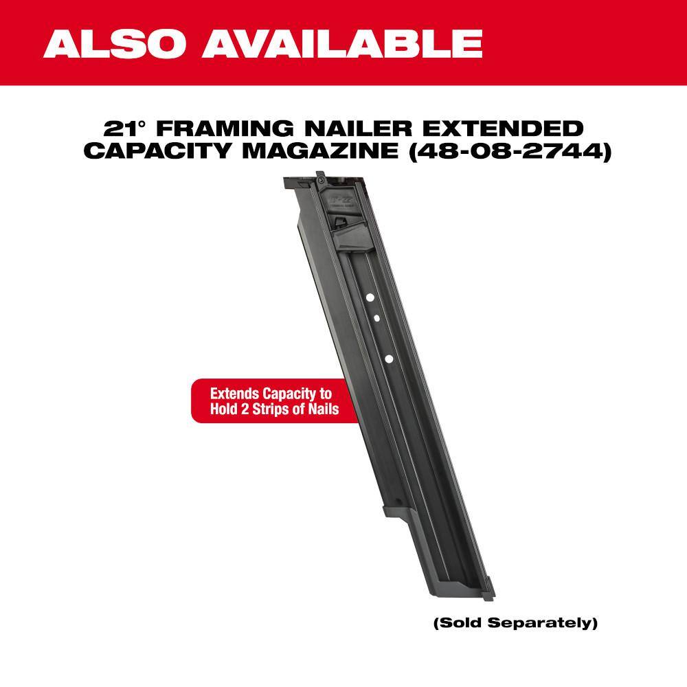 Milwaukee M18 FUEL 3-1/2 in. 18-Volt 21-Degree Lithium-Ion Brushless Cordless Framing Nailer with 25 ft. Magnetic Tape Measure