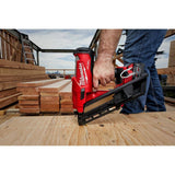 Milwaukee M18 FUEL 3-1/2 in. 18-Volt 30-Degree Lithium-Ion Brushless Cordless Nailer w/7-1/4 in. Rear Circ, Two 6Ah HO Batteries