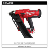 Milwaukee M18 FUEL 3-1/2 in. 18-Volt 21° Brushless Cordless Framing Nailer (Tool-Only) with Tinted Anti-Scratch Glasses