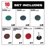 Milwaukee 2 in. Quick-Change Disc Kit with 1/4 in. Arbor (10 Pieces)