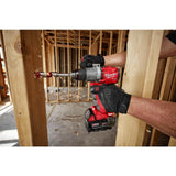 Milwaukee M18 FUEL 18V Brushless Cordless 1/2 in. Hammer Drill/Driver Kit with 5.0Ah & 2.0Ah Batteries, Bag & Charger