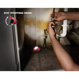 Milwaukee 600 Lumens REDLITHIUM USB Low-Profile Hard Hat Headlamp & 550 Lumens USB Pivoting Flood Light, TRUEVIEW (2-Pack)