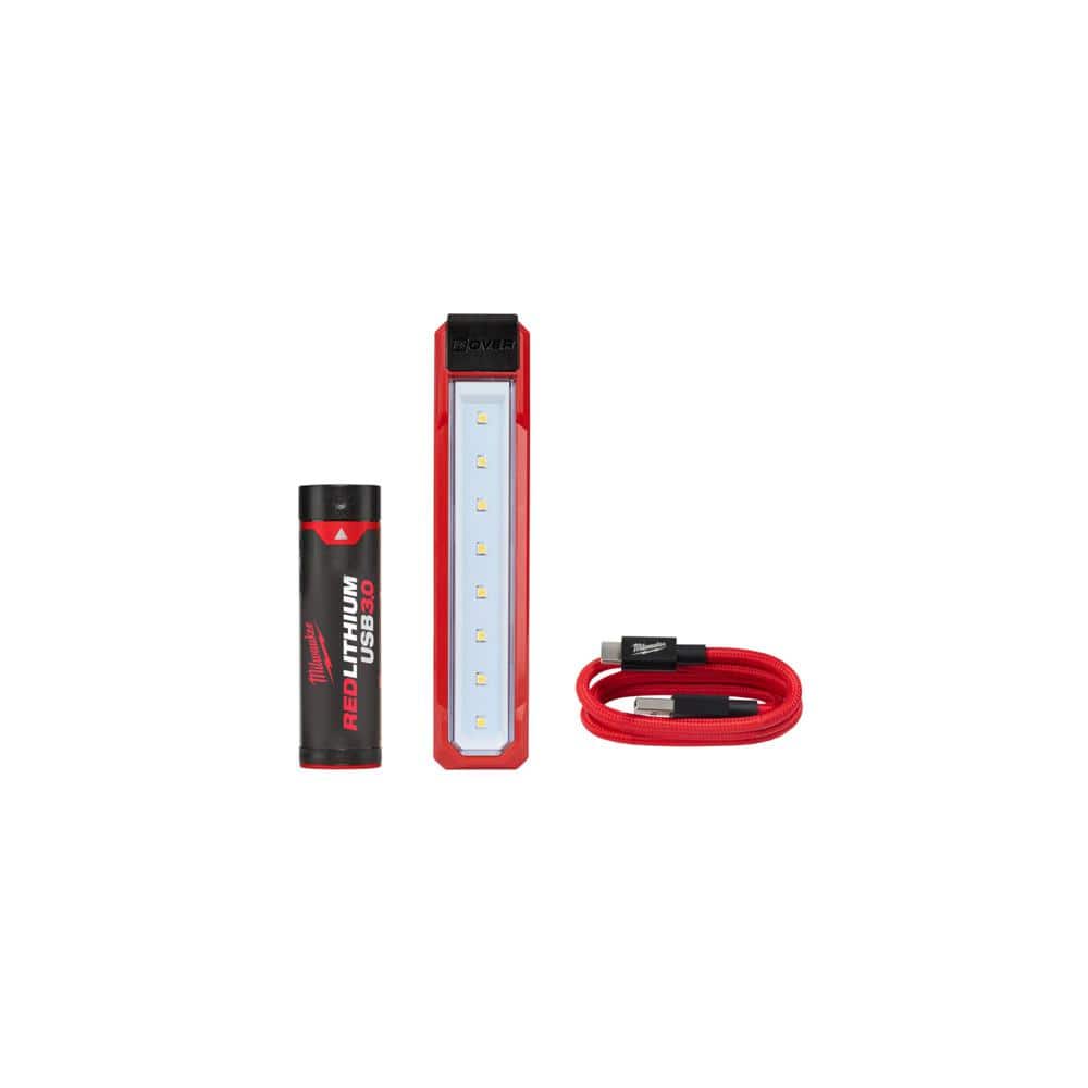 Milwaukee 445 Lumens LED ROVER USB Rechargeable Pocket Flood Light with Extra REDLITHIUM USB Battery