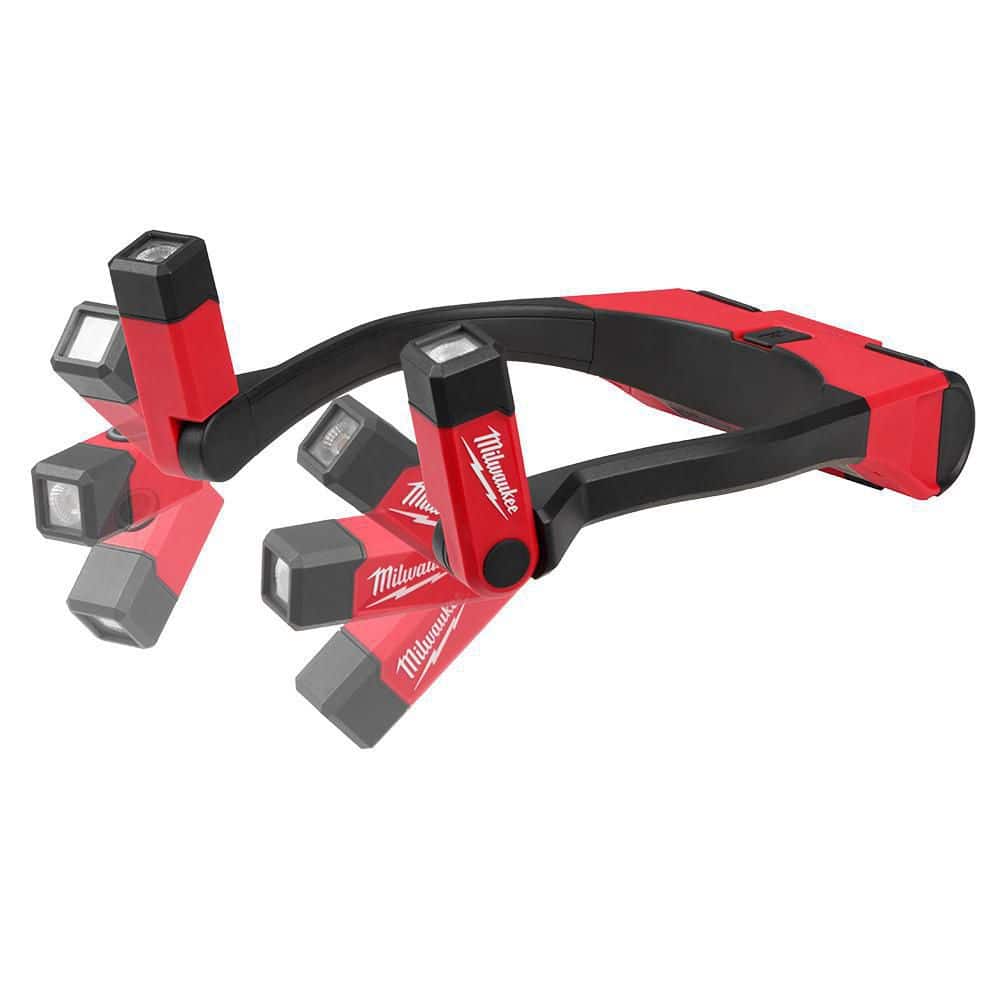 Milwaukee 400-Lumen REDLITHIUM USB Rechargeable Neck Light + 445-Lumen USB Rover Pocket Flood Light Kit (Model 2117-21/2112-21)