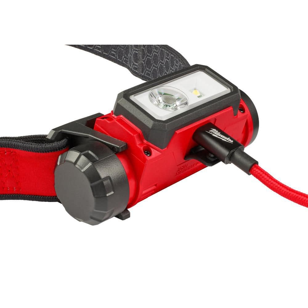 Milwaukee 600 Lumens LED REDLITHIUM Hard Hat Headlamp (2-Pack)