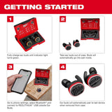 Milwaukee REDLITHIUM USB Wireless Bluetooth Noise Cancelling Earbuds, Earbud & In‑Ear, Red
